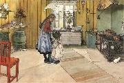 Carl Larsson The Kitchen Spain oil painting artist
